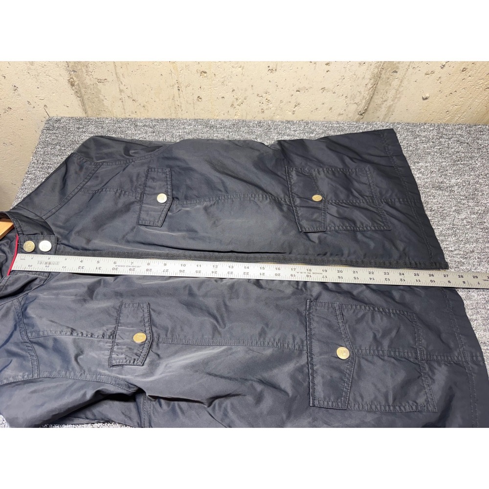 Tommy Hilfiger Womens Navy Blue Cotton Nylon Field Jacket XXL Full Zip Utility - Picture 10 of 11
